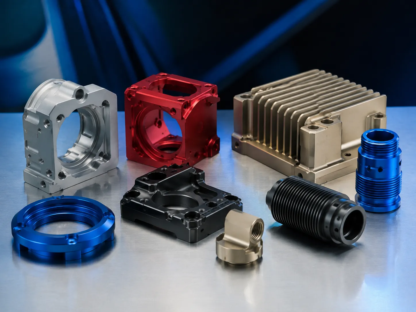 Anodized aluminum parts
