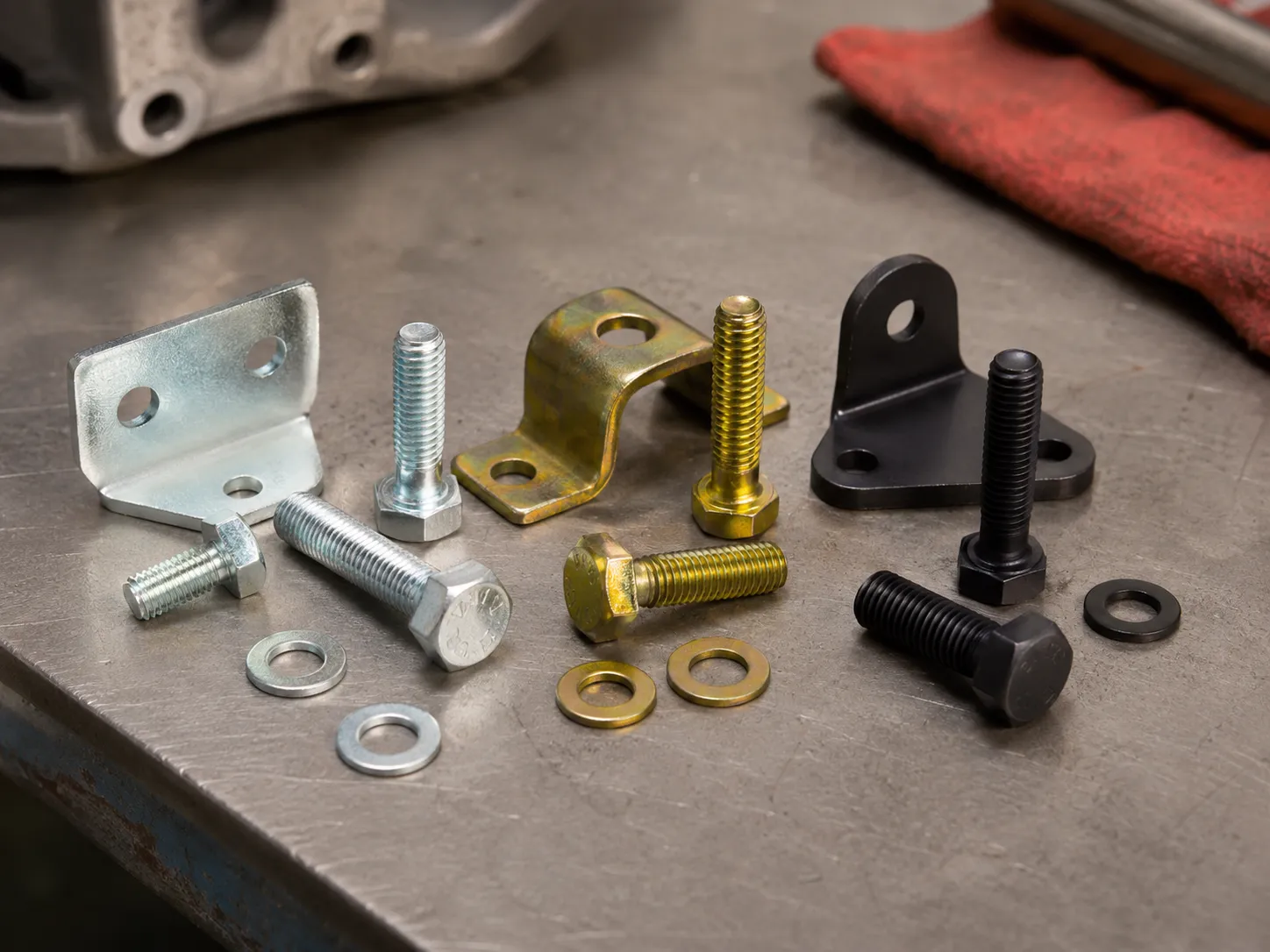 Zinc plated fasteners