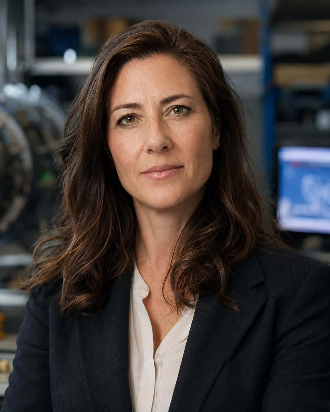 Aerospace collaboration scene: intricate machined components from Amy Johnson's program