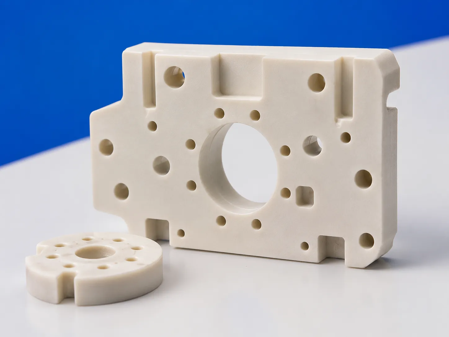 CNC machined technical ceramic component