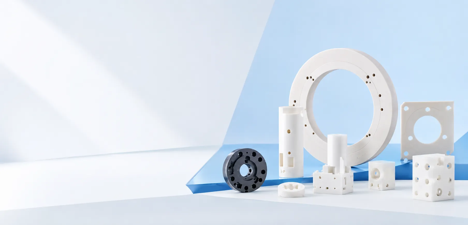 Advanced ceramic parts background