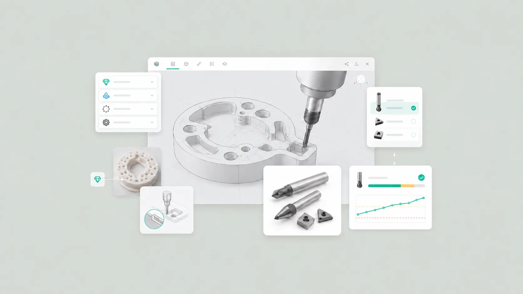 Diamond cutting tools for ceramic machining