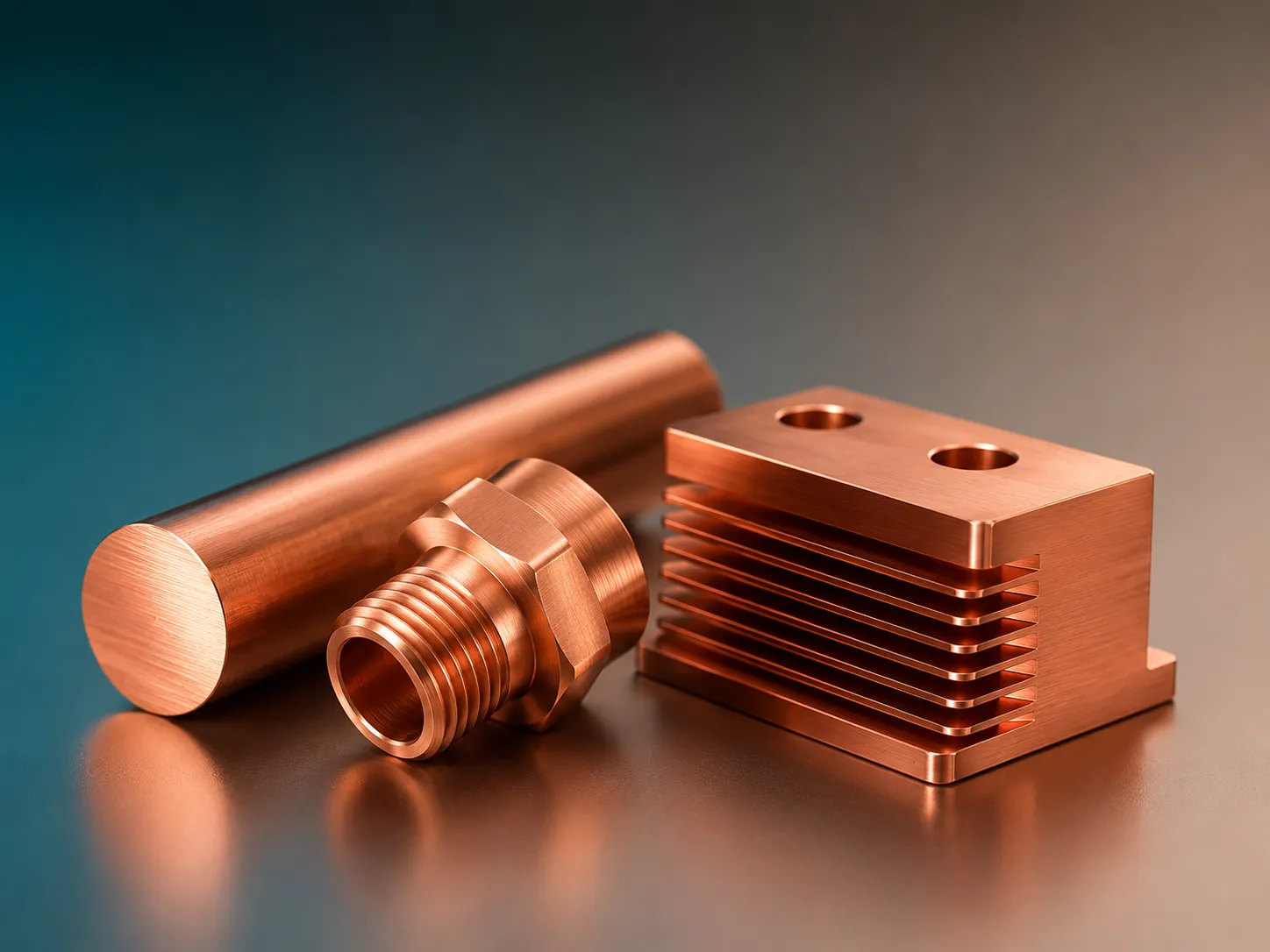 Copper CNC machined parts