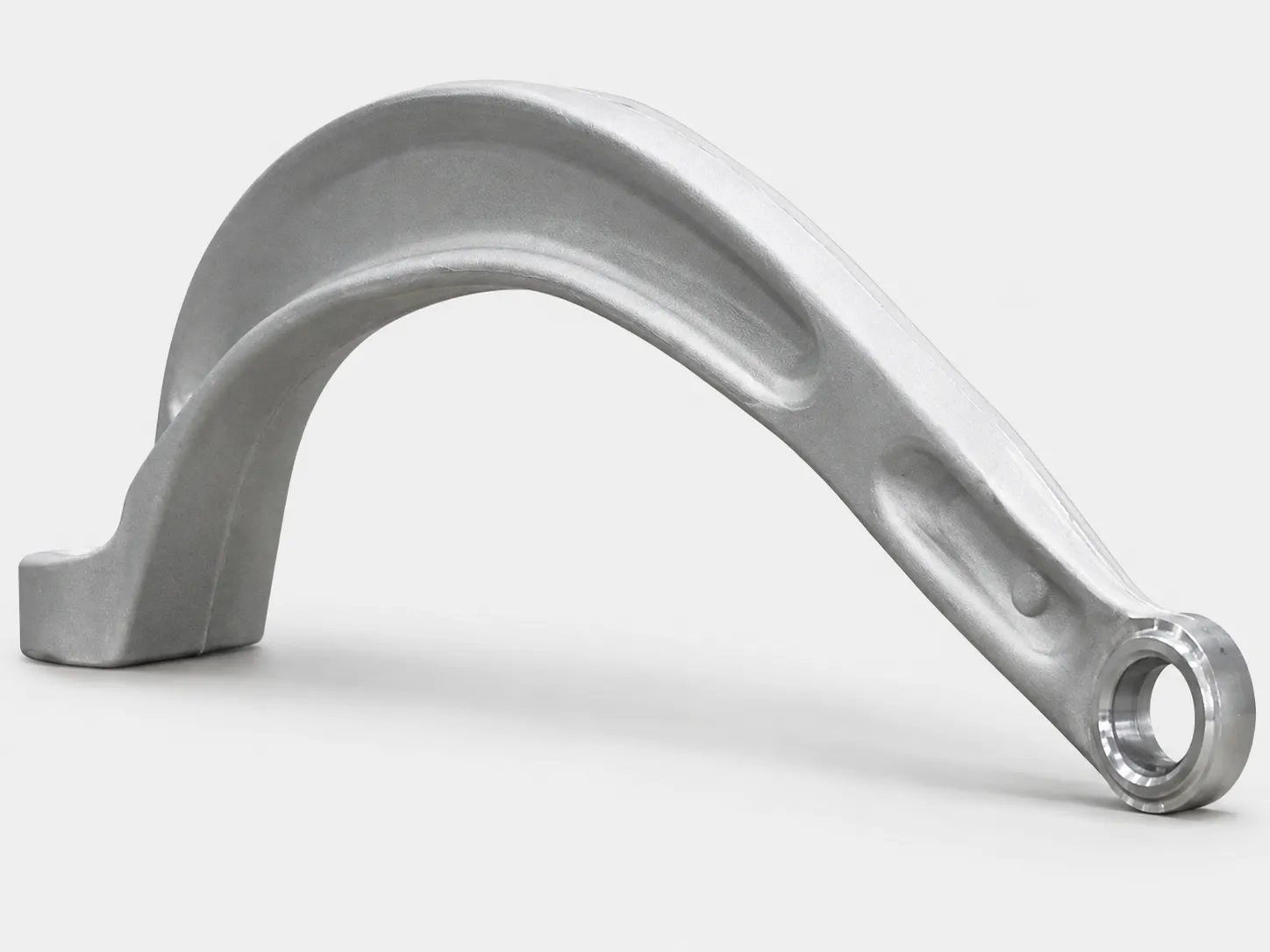 Precision bent aluminum bracket