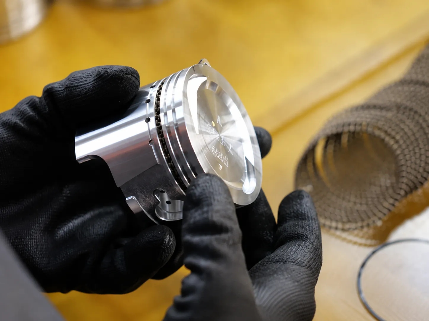 Polished stainless steel