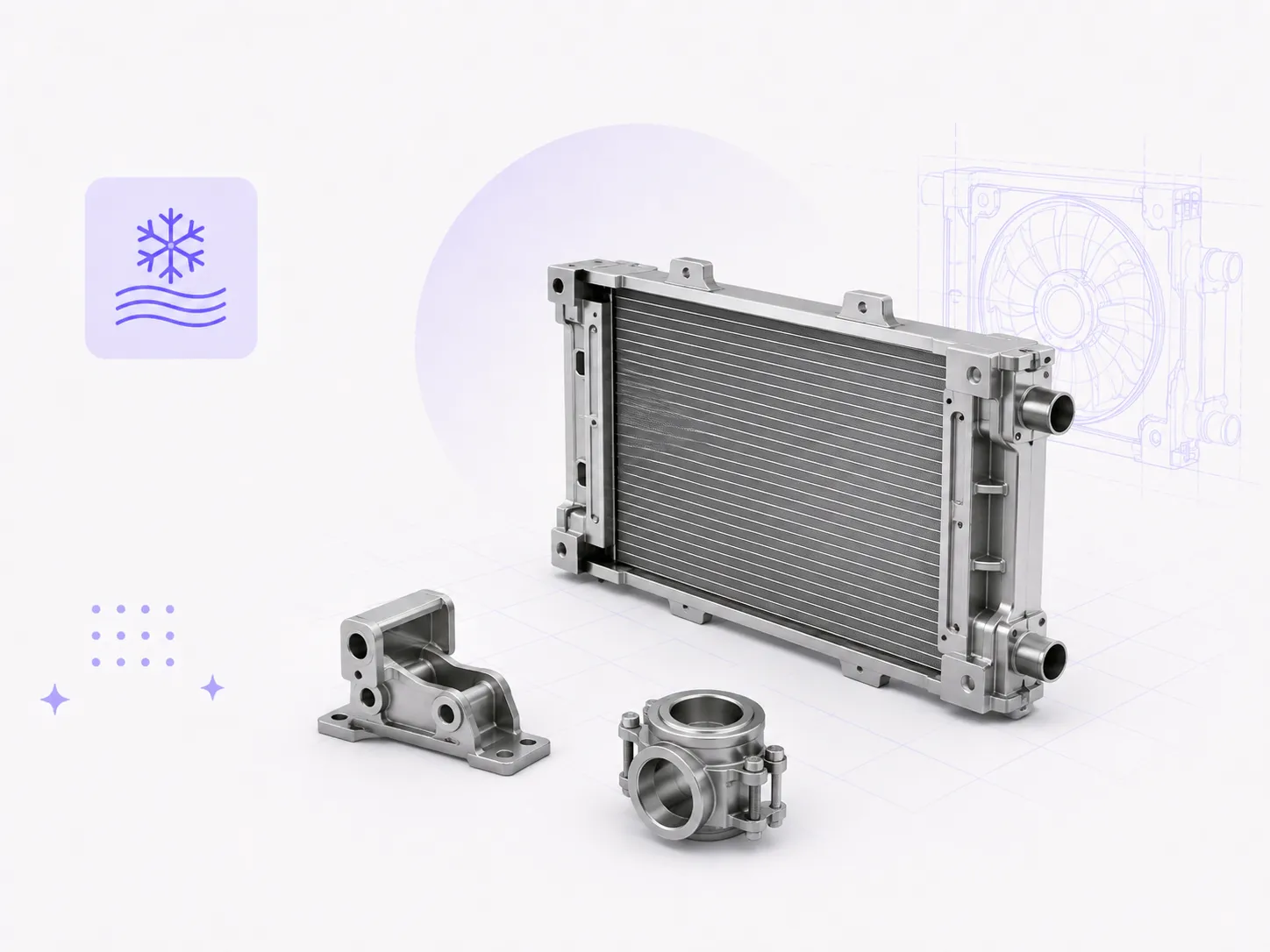 Modular chiller parts