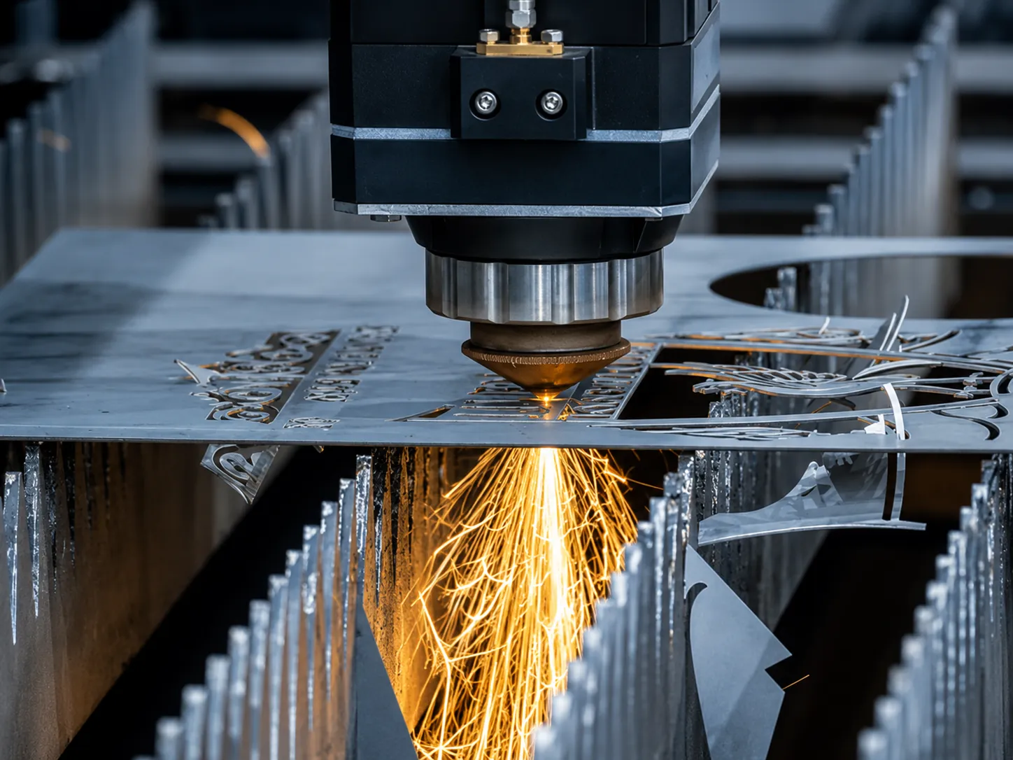 Laser cut plate