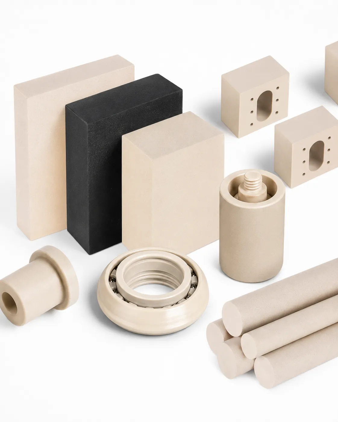 PEEK turned component