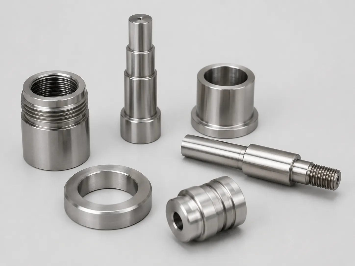Precision machined components with tight tolerances