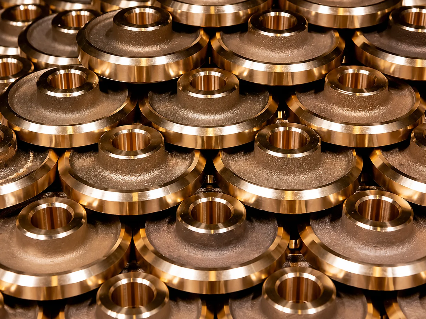 Copper CNC machined part